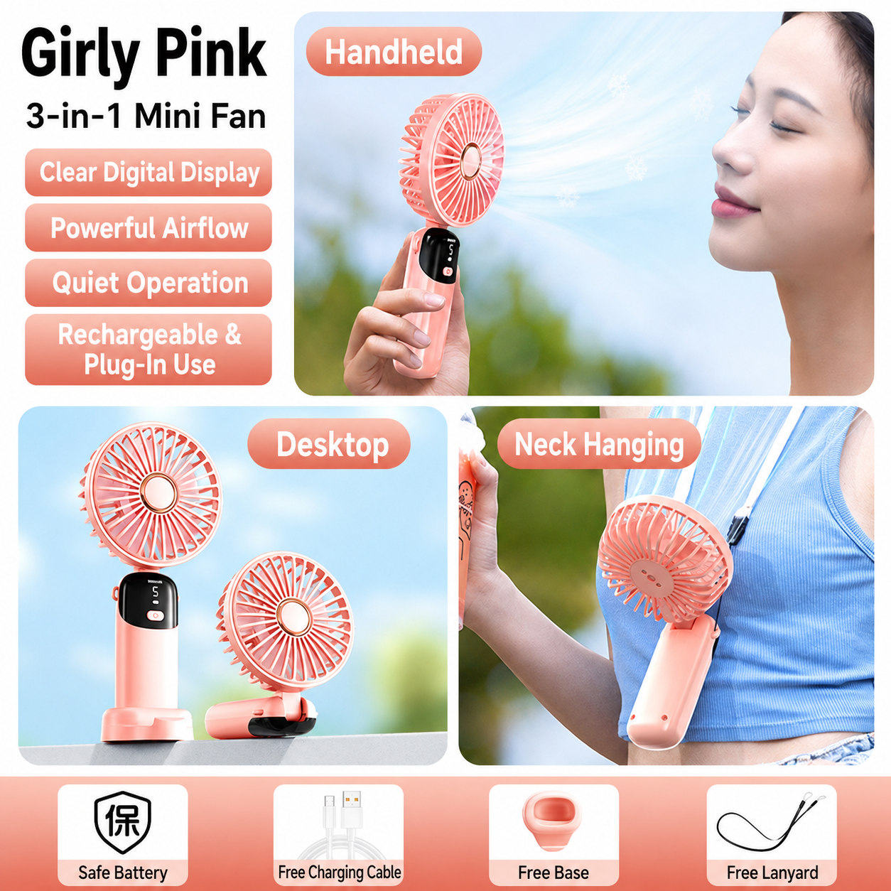 Handheld fan