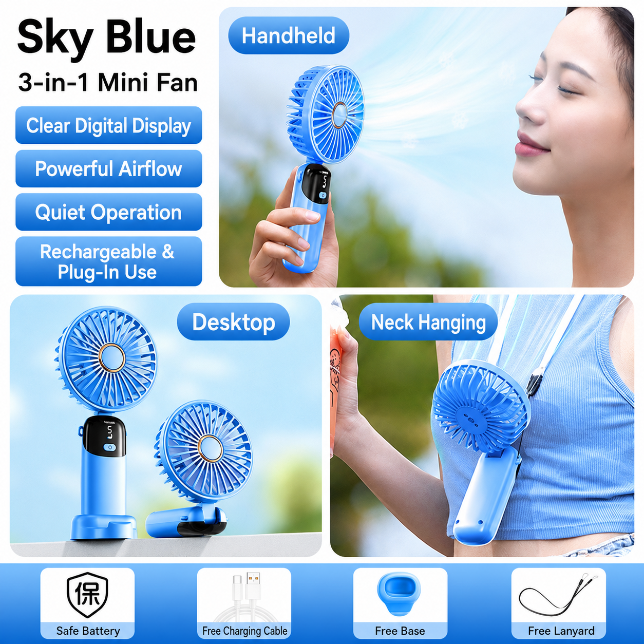 Handheld fan