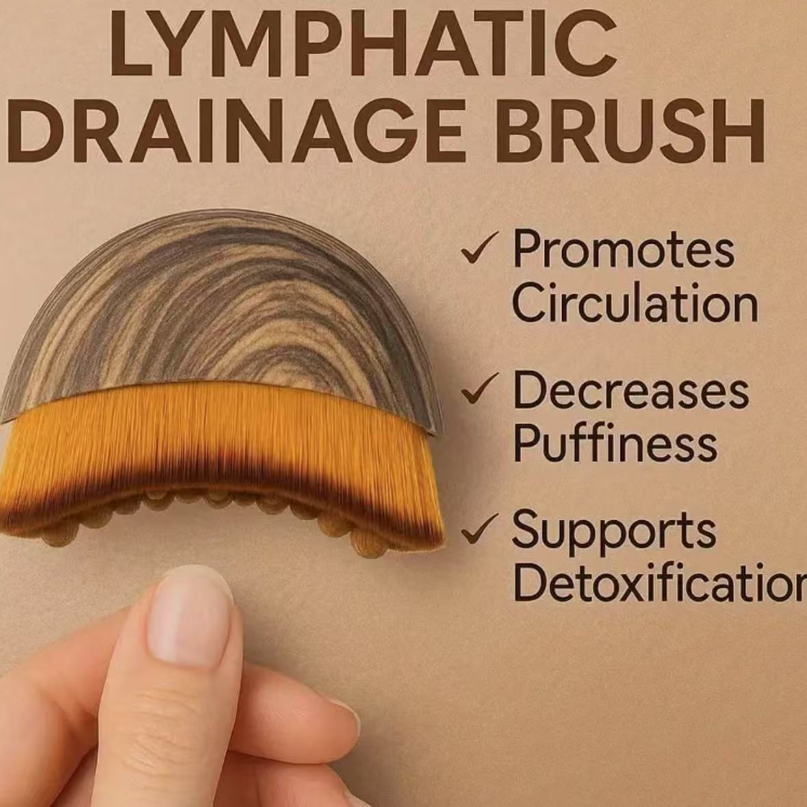 新款Lymphatic Contour Face Brush面部淋巴刷轮廓刷身体按摩刷